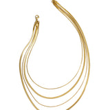 Layered herringbone necklaces