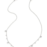Necklace with alternating balls