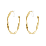 Twist Hoops Clip Earrings