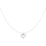 Rhinestone heart necklace
