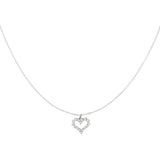 Rhinestone heart necklace
