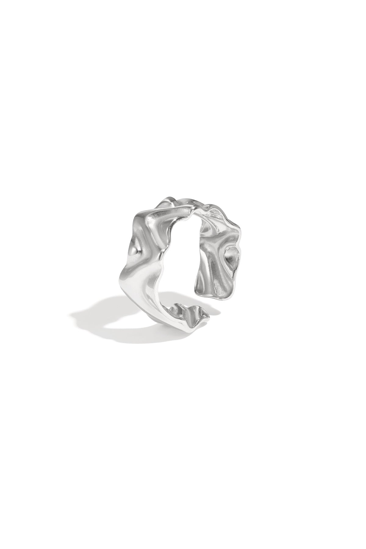 Stainless Steel Minimalist Rings irregular shape Casual Daily Simple Series Women's jewelry