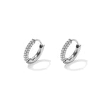 Stainless Steel Hoop Earrings Circle Simple Daily Simple Series Women's jewelry