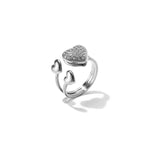 Stainless Steel Statement Rings Heart Simple Daily Simple Series Women's jewelry