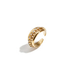 Triple ring with zirconia stones