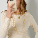 Oval link necklace