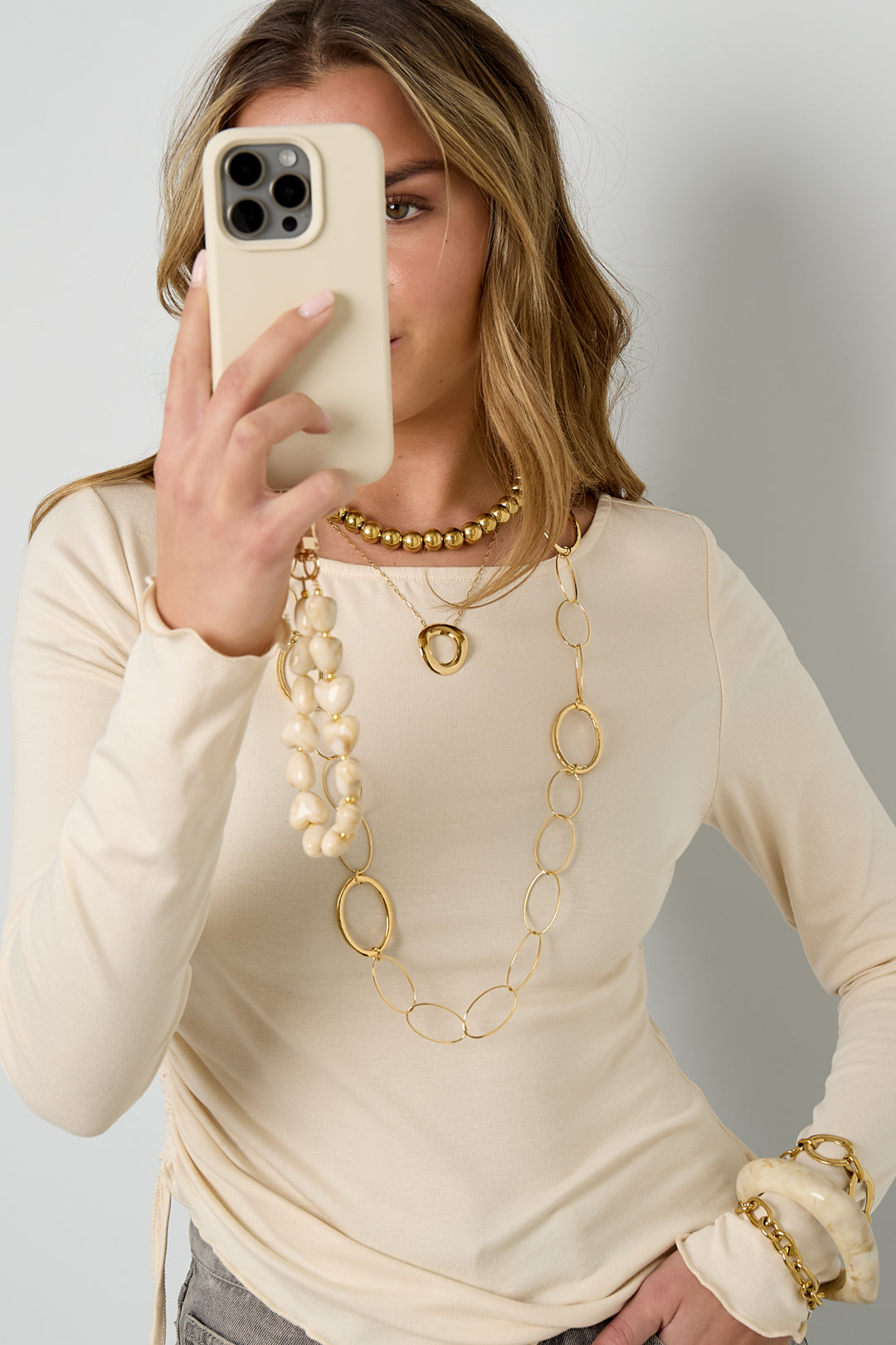 Oval link necklace