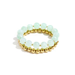 Bracelet set with round beads
