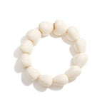 Bracelet with chunky heart beads