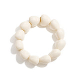Bracelet with chunky heart beads