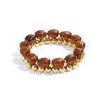 Bracelet set with asymmetrical beads