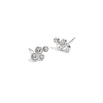 Earrings with round stones