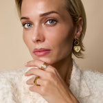 Stainless Steel Gemstone Rings lines Casual Daily Simple Series Women's jewelry