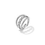 Layered ring with stones