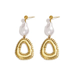 Stainless Steel Dangle Earrings Ellipse Shape Casual Simple Series Women's jewelry