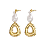 Stainless Steel Dangle Earrings Ellipse Shape Casual Simple Series Women's jewelry