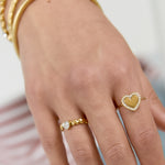 Stainless Steel Statement Rings Heart Simple Daily Simple Series Women's jewelry