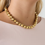 Hollow bead necklace-12mm