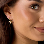 stainless steel heart shaped earrings