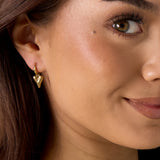 stainless steel heart shaped earrings