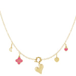 Chunky heart DIY necklace