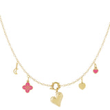 Chunky heart DIY necklace