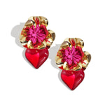 Iron Drop Earrings Flower Daily Ethnic Series Women's jewelry