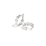 Heart hoop earrings