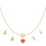 Sun of heart DIY necklace