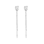 Stainless Steel Dangle Earrings Chain Elegant Daily Simple Series Women's jewelry