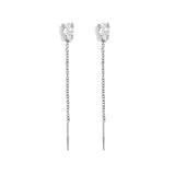 Stainless Steel Dangle Earrings Chain Elegant Daily Simple Series Women's jewelry