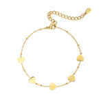 Stainless Steel Chain Bracelets Heart Casual Daily Simple Series Women's jewelry