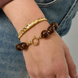 Stainless Steel Bangles Polka Dots Casual Daily Simple Series Women's jewelry