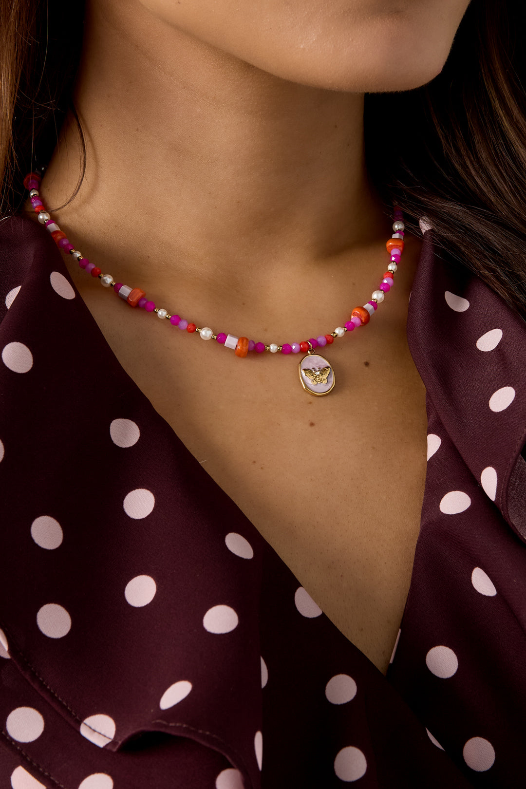 Necklace butterflies baby - Multi