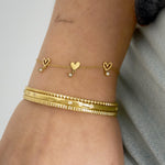 Stainless Steel Chain Bracelets Heart Casual Daily Simple Series Women's jewelry