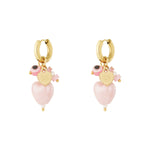Lemon earrings with charms