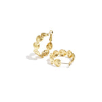 Heart hoop earrings