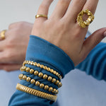 Solid bead bracelets-7mm
