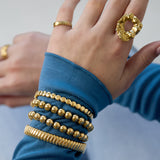 Solid bead bracelets-7mm