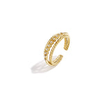 Double ring with small stones