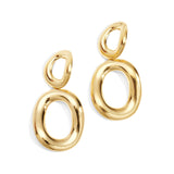 Stainless Steel Drop Earrings circle Casual Daily Simple Series Women's jewelry