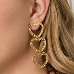 Stainless Steel Dangle Earrings Heart Casual Daily Simple Series Women's jewelry