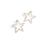 Copper Stud Earrings Star Elegant Christmas Luxurious Series Women's jewelry