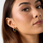 Small Stainless Steel Patterned Earrings
