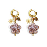 Stainless Steel Drop Earrings Flower Daily Daily Simple Series Women's jewelry