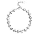 Stainless Steel Chain Bracelets Heart Simple Daily Simple Series Women's jewelry