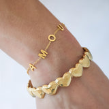 Bracelet amour chunky letters