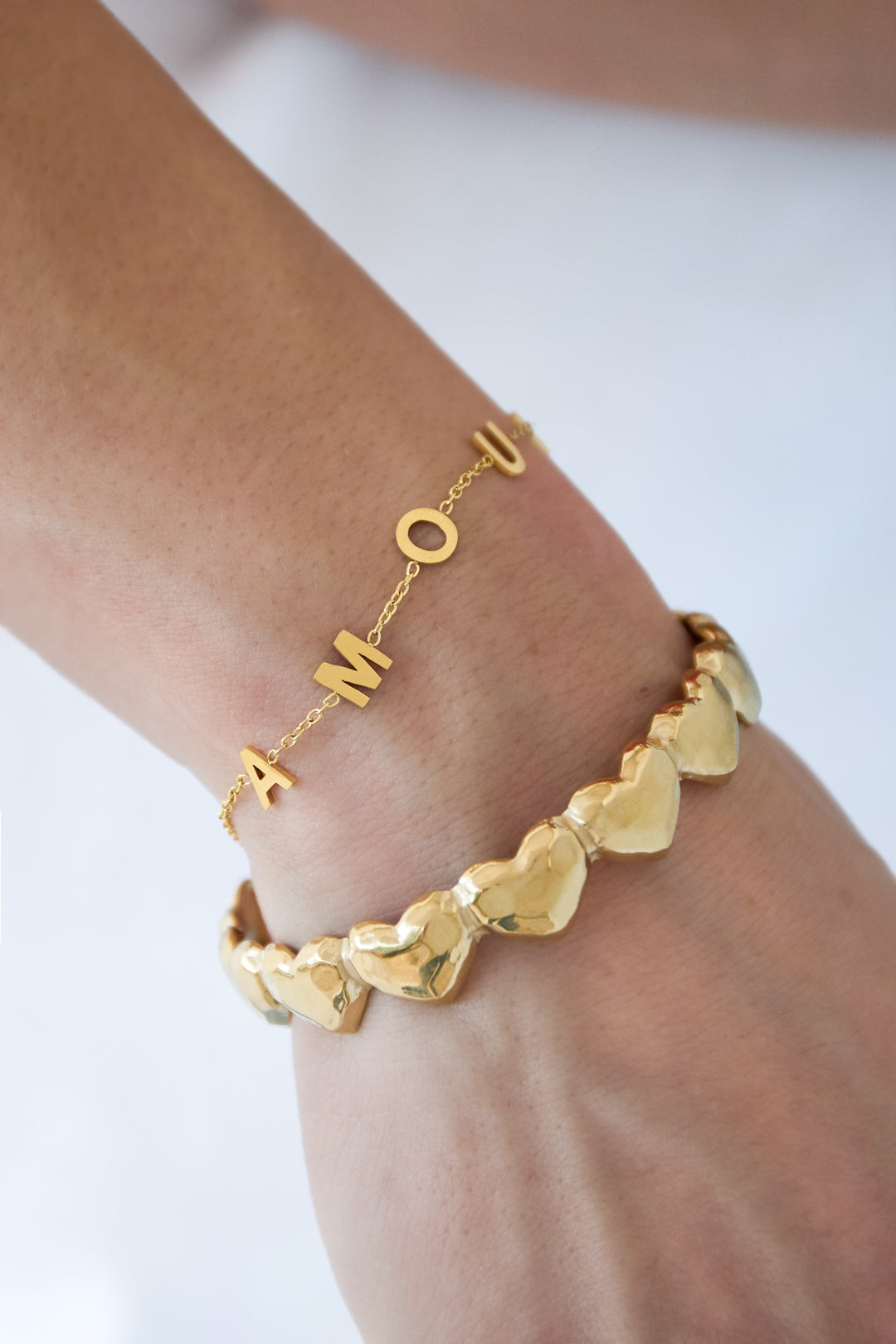 Bracelet amour chunky letters