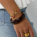 Leopard Resin Bangle