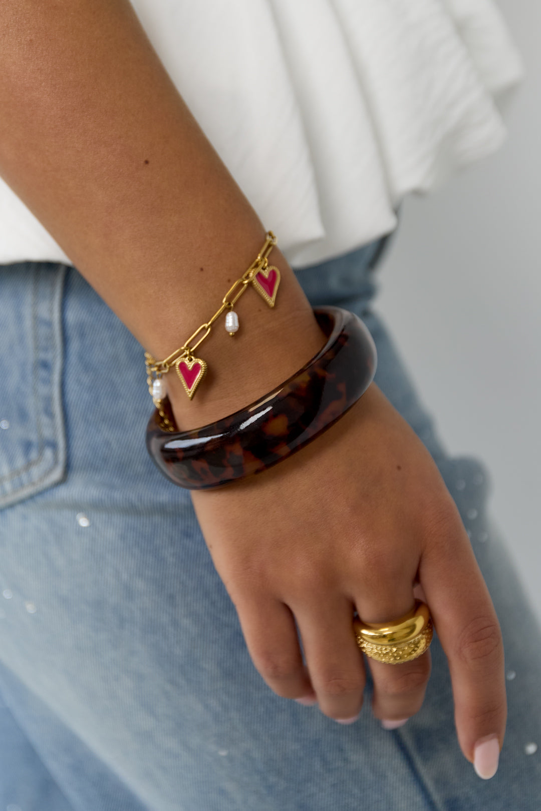 Leopard Resin Bangle